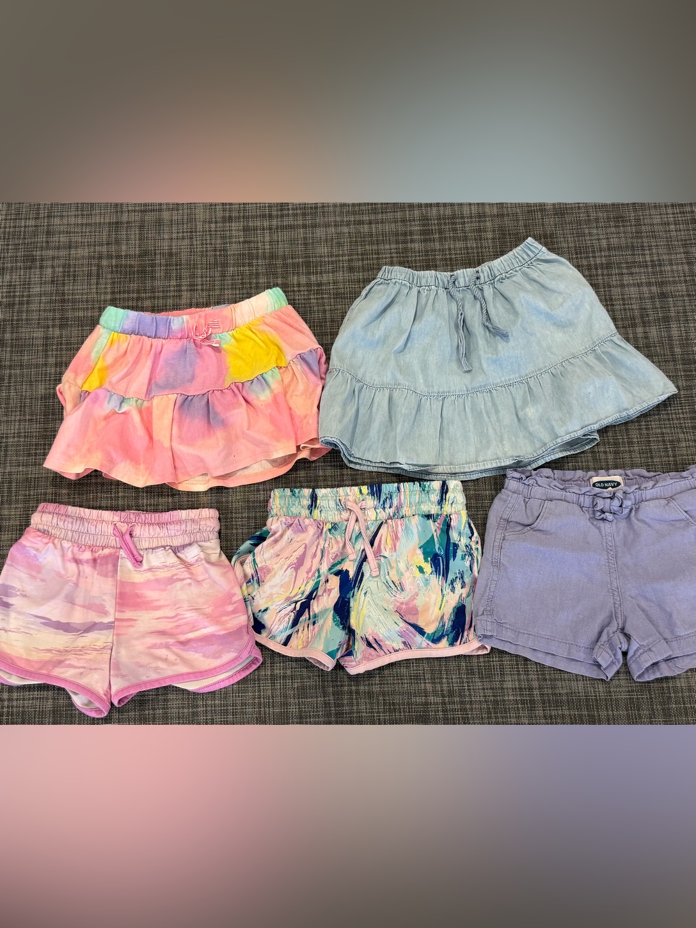 Girls size 4 - shorts, jeans, skort and skirt
